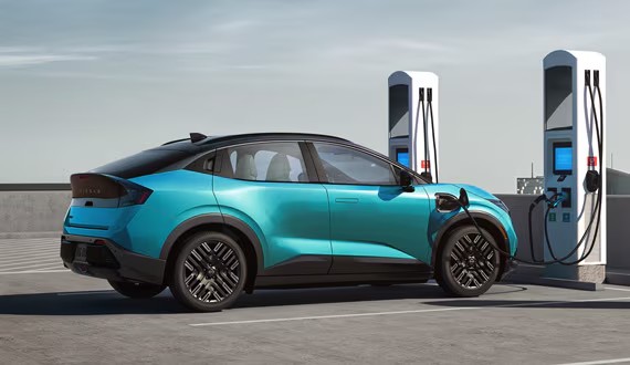 2026 Nissan Leaf plugged in at charging station