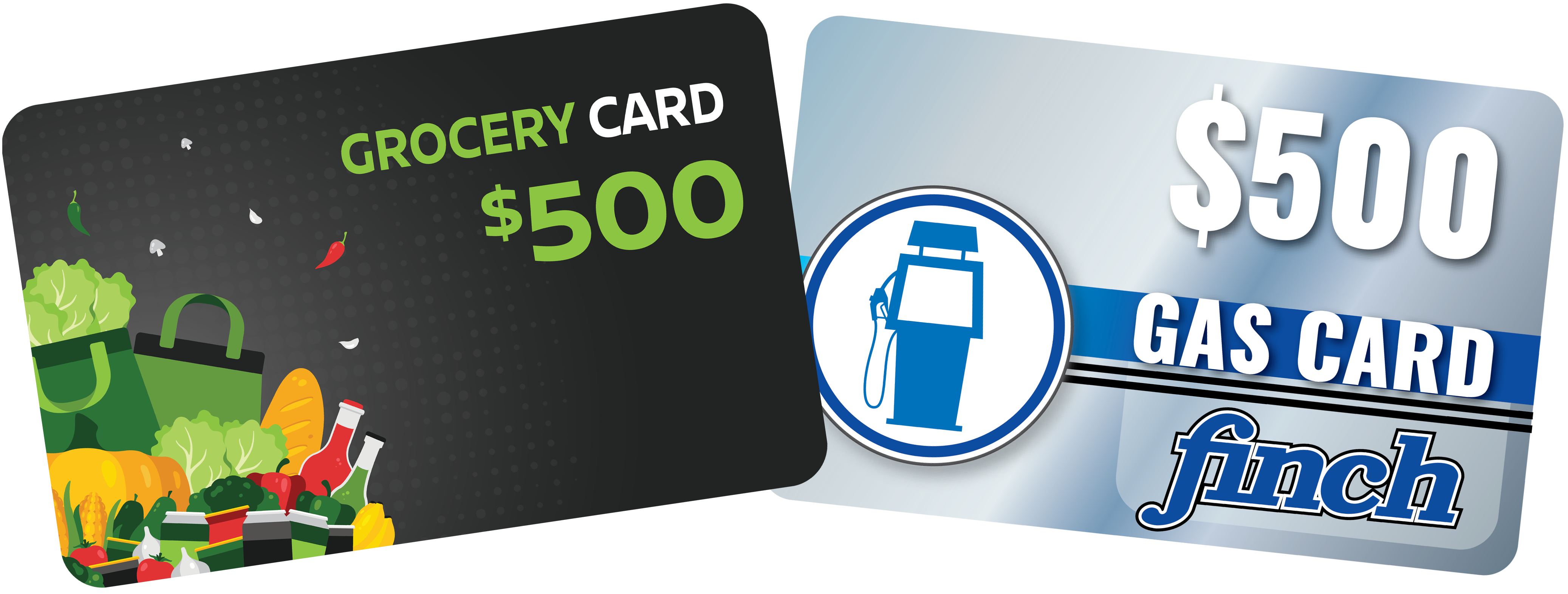 500 dollar gas or grocery card