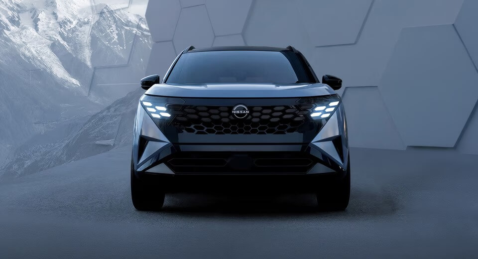 Front view of the all-new 2027 Nissan Rogue Hybrid e-POWER